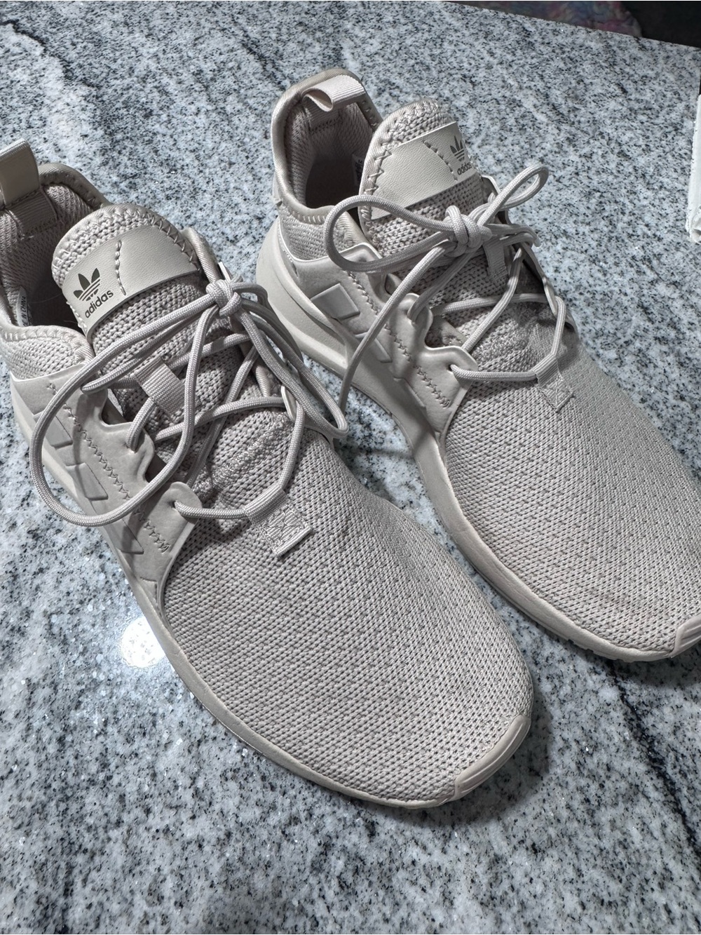 adidas Men’s Light Beige Knit Sneakers